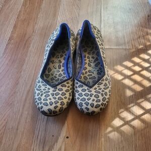 Rothy,'s The Flats Cheetah Print Woman Shoes, Size 7